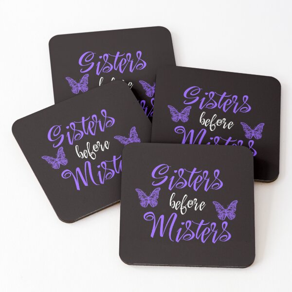 Item preview, Sisters Before Misters Fun Sister Sibling Butterfly Love designed and sold by MagicSD Designs.