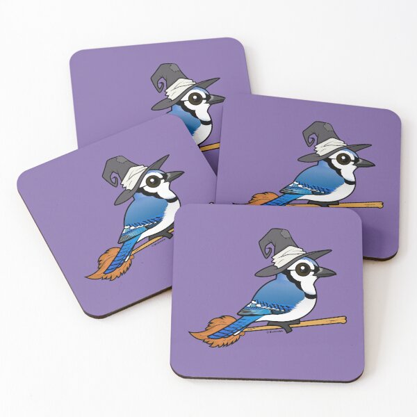 Item preview, Cute Cartoon Blue Jay Witch for Halloween designed and sold by Birdorable.
