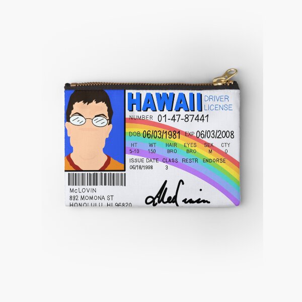 Item preview, McLovin faceless portrait ID card designed and sold by ZillyDesign99.