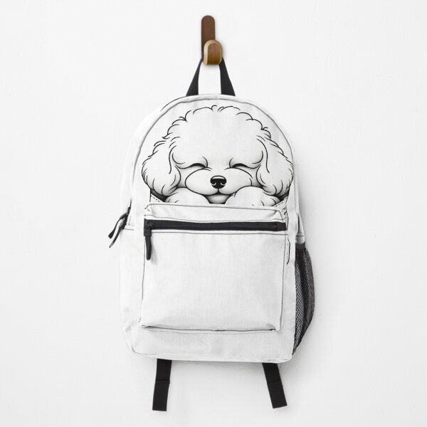 Item preview, Minimalist Smiling Dog Poodle in Pocket designed and sold by toypoodlemom.