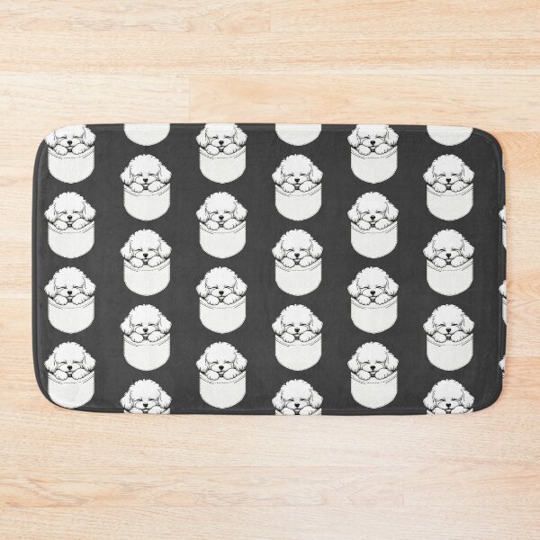 Item preview, Minimalist Smiling Dog Poodle in Pocket designed and sold by toypoodlemom.