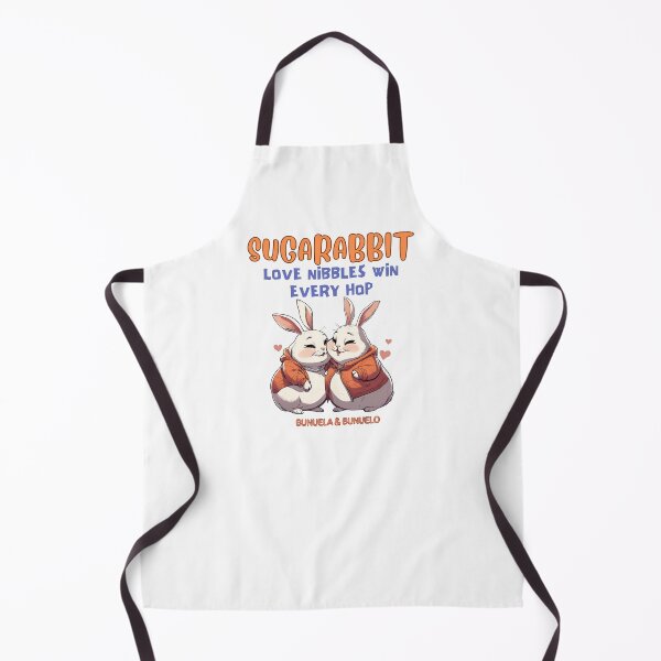 Item preview, Cute Chubby Bunnies Sugar Lovers whose names are Bunuelo & Bunuela designed and sold by SUGARABBIT.