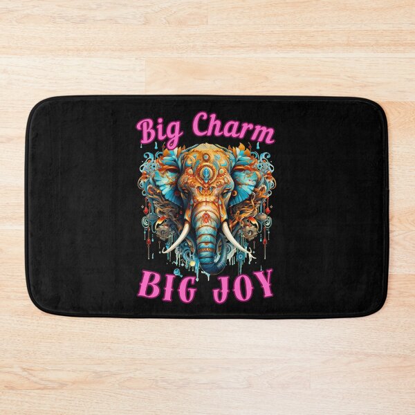 Item preview, Big Charm, Big Joy. elephant face designed and sold by ElephantVibes.