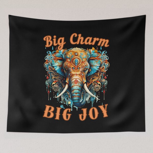 Item preview, Big Charm, Big Joy. surreal elephant designed and sold by ElephantVibes.