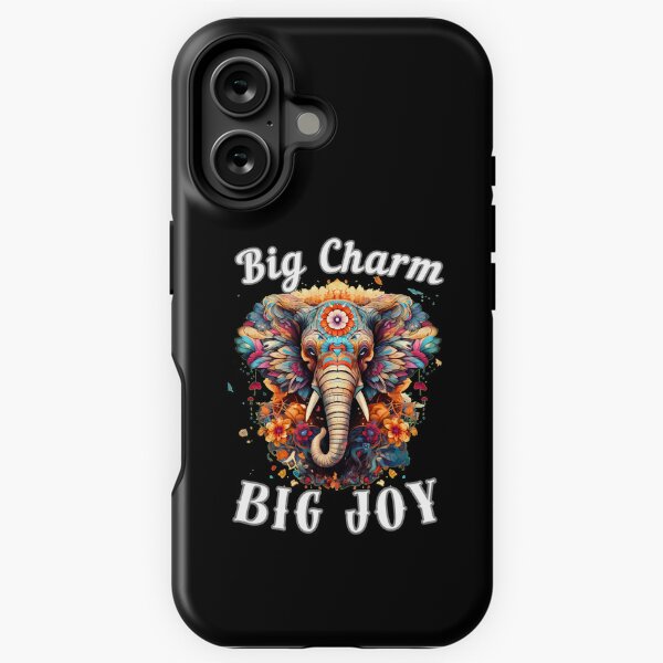 Item preview, Big Charm, Big Joy. watercolor elephant designed and sold by ElephantVibes.