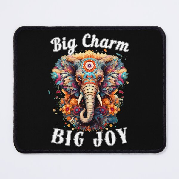 Item preview, Big Charm, Big Joy. watercolor elephant designed and sold by ElephantVibes.