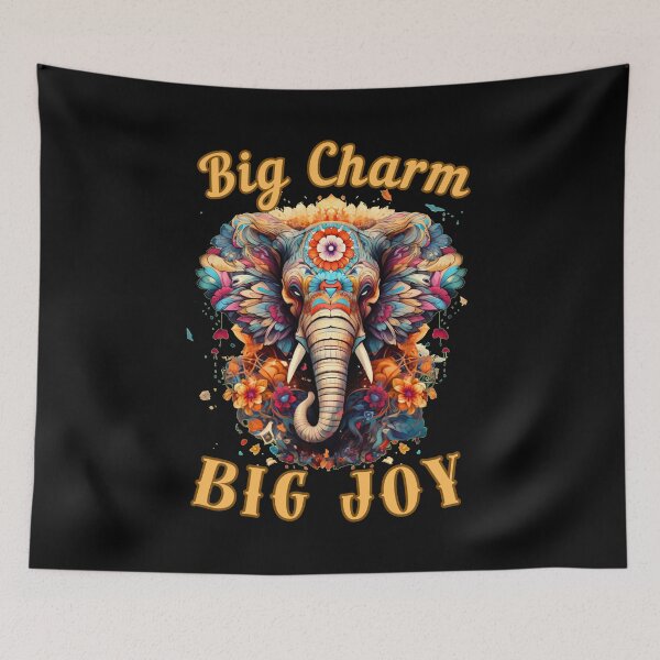 Item preview, Big Charm, Big Joy. adorable elephant designed and sold by ElephantVibes.