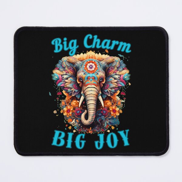 Item preview, Big Charm, Big Joy. happy elephant designed and sold by ElephantVibes.