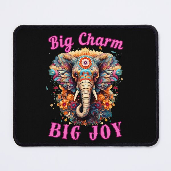 Item preview, Big Charm, Big Joy. elephant quote designed and sold by ElephantVibes.