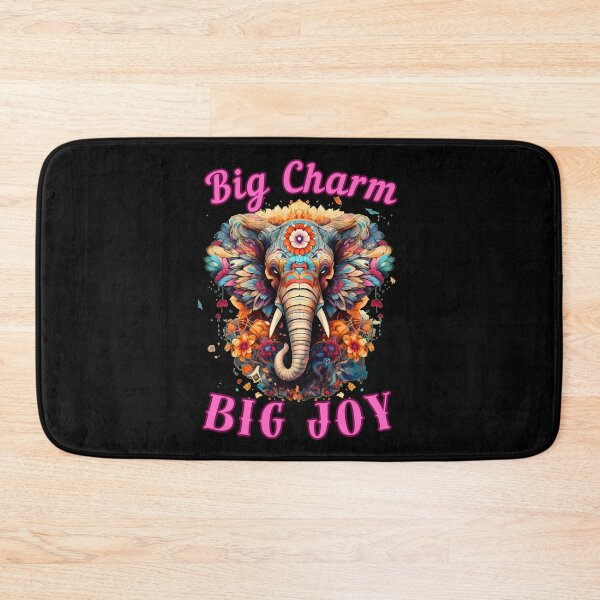 Item preview, Big Charm, Big Joy. elephant quote designed and sold by ElephantVibes.