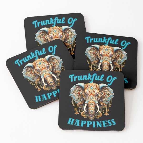 Item preview, Trunkful Of Happiness. colorful elephant designed and sold by ElephantVibes.