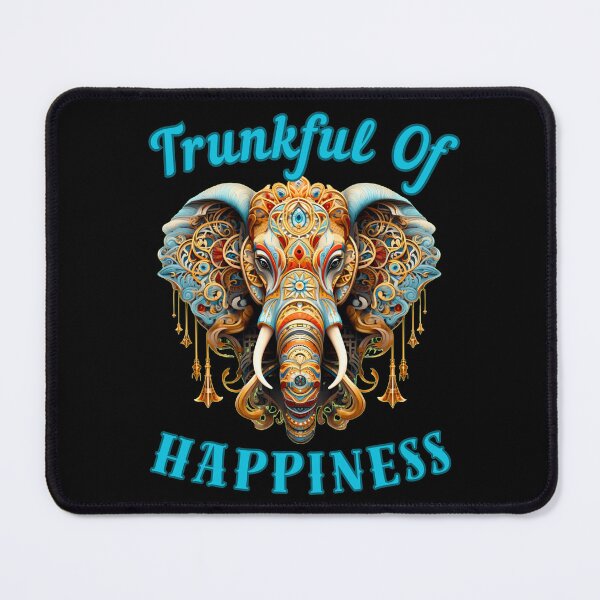 Item preview, Trunkful Of Happiness. colorful elephant designed and sold by ElephantVibes.