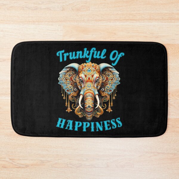 Item preview, Trunkful Of Happiness. colorful elephant designed and sold by ElephantVibes.