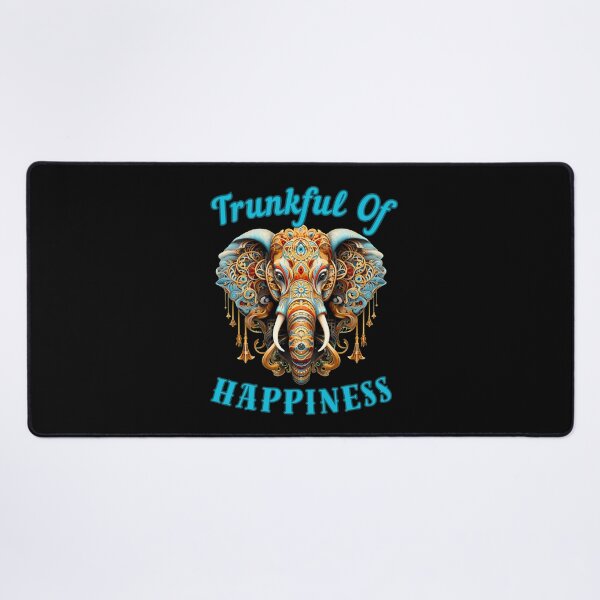 Item preview, Trunkful Of Happiness. colorful elephant designed and sold by ElephantVibes.