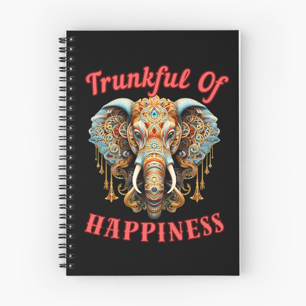 Item preview, Trunkful Of Happiness. elephant head designed and sold by ElephantVibes.
