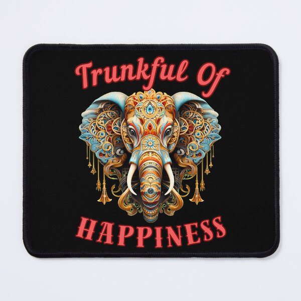Item preview, Trunkful Of Happiness. elephant head designed and sold by ElephantVibes.