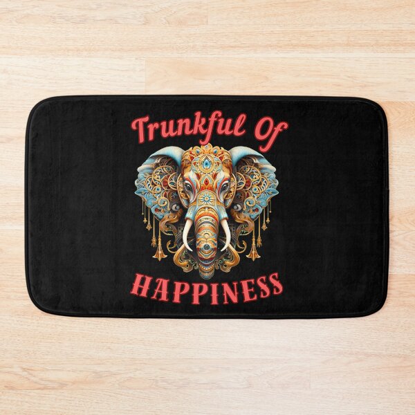 Item preview, Trunkful Of Happiness. elephant head designed and sold by ElephantVibes.