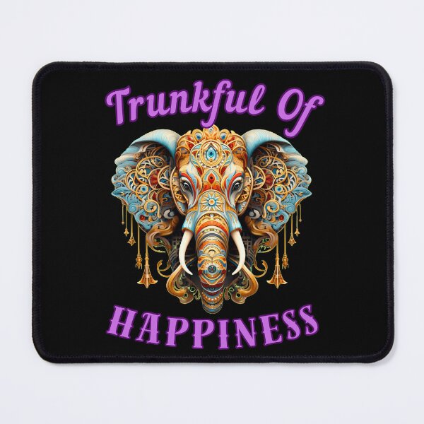 Item preview, Trunkful Of Happiness. elephant portrait designed and sold by ElephantVibes.
