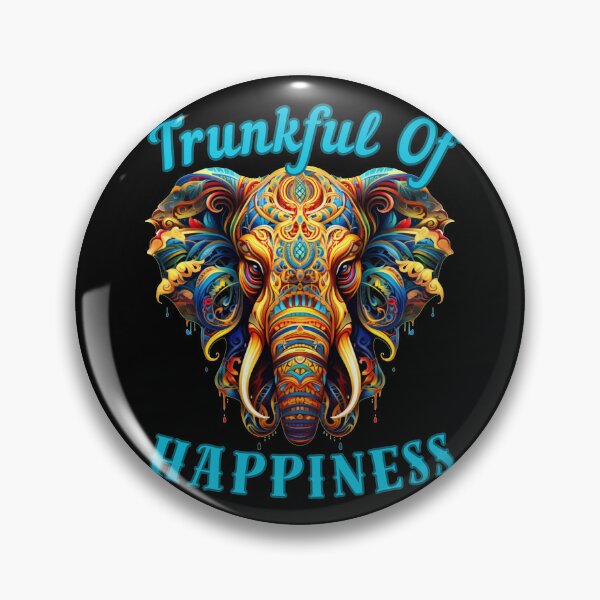 Item preview, Trunkful Of Happiness. happy elephant designed and sold by ElephantVibes.