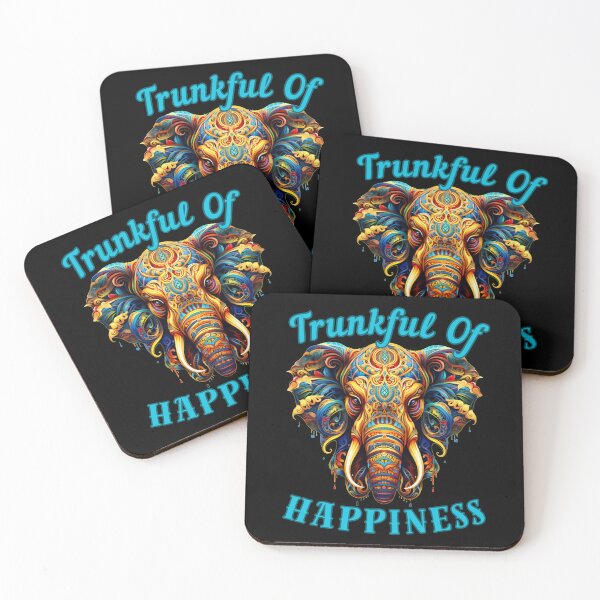 Item preview, Trunkful Of Happiness. happy elephant designed and sold by ElephantVibes.