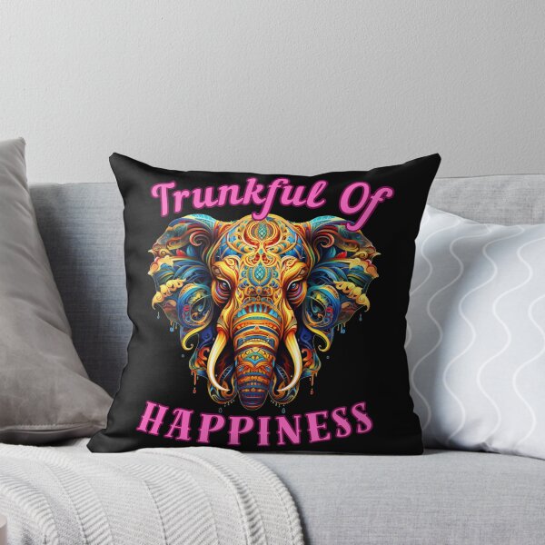 Item preview, Trunkful Of Happiness. elephant quote designed and sold by ElephantVibes.