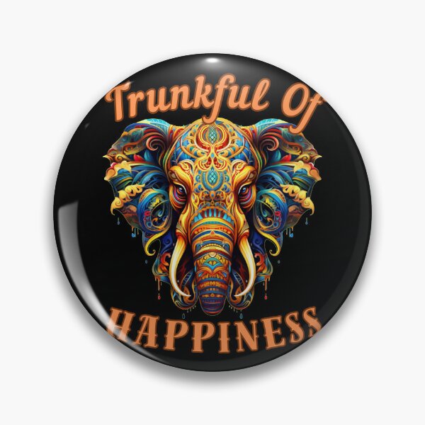 Item preview, Trunkful Of Happiness Flower elephant designed and sold by ElephantVibes.