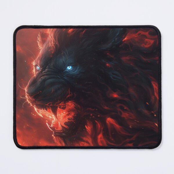 Item preview, A BLACK Lion With NAVYBLUE EYES designed and sold by JOTAMIKE.