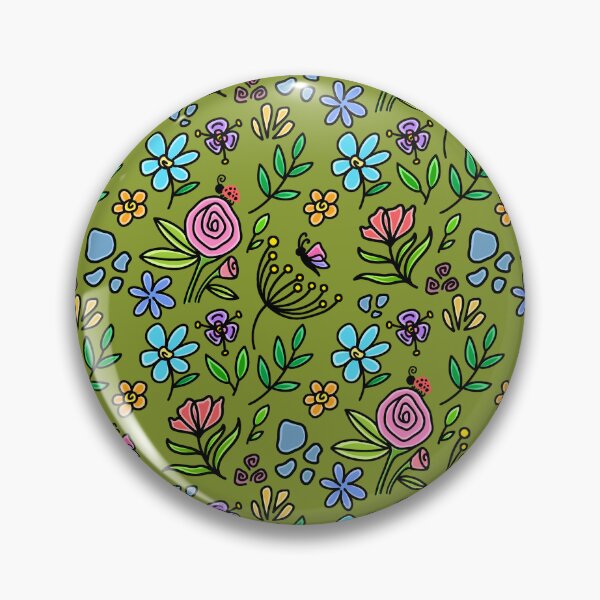 Item preview, Floral Garden Mural pattern (3rd copy) designed and sold by Charmy Design.