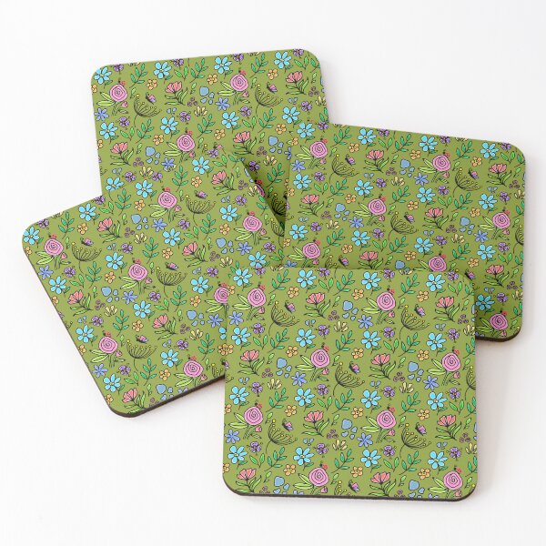 Item preview, Floral Garden Mural pattern (3rd copy) designed and sold by Charmy Design.