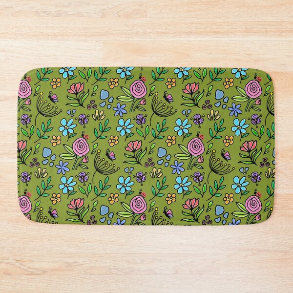 Item preview, Floral Garden Mural pattern (3rd copy) designed and sold by Charmy Design.