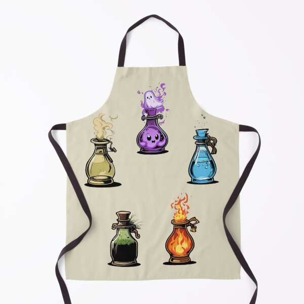 Item preview, The 5 Elements in Cute Bottles (Earth, Air, Water, Fire, and Spirit) designed and sold by Occult Designs.