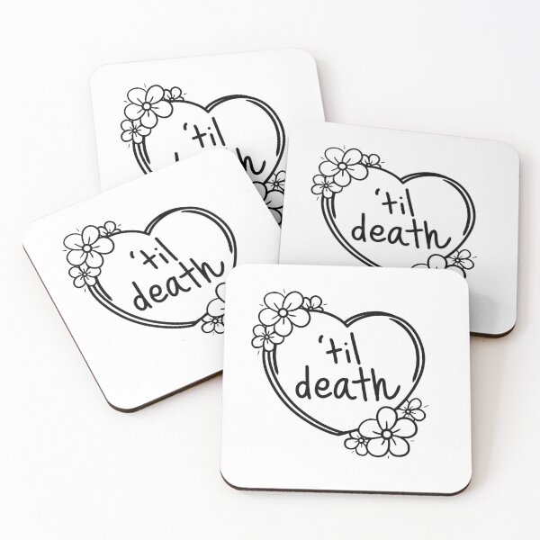Item preview, Til Death Black Text designed and sold by pumpkindraws716.