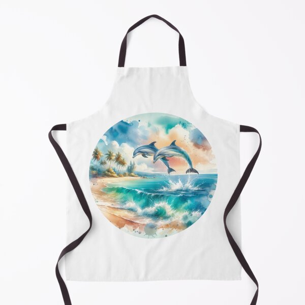 Item preview, Tropical Island Dolphins designed and sold by critterpatchusa.