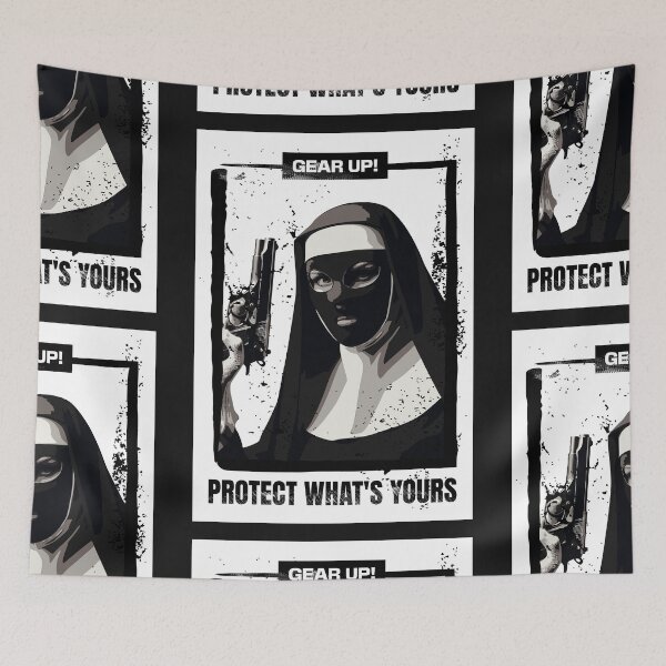 Item preview, Nun Gun Protect Whats Yours designed and sold by Mlaniel.