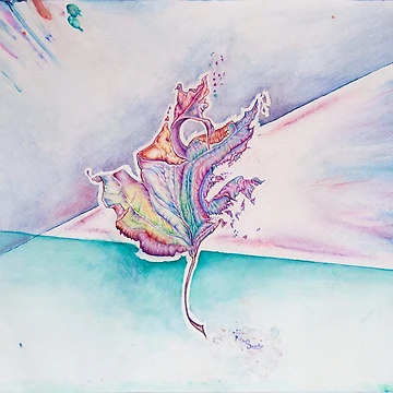 Artwork thumbnail, Exploding Colorful Leaf by Brooke Searle