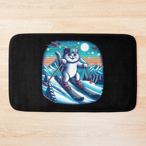 Item preview, Starry Night Skiing Adventure Kitty designed and sold by Designowner.