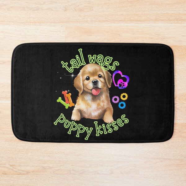 Item preview, Tail Wags Puppy Kisses Cute Puppy Colorful Design designed and sold by EarthArtDesigns.