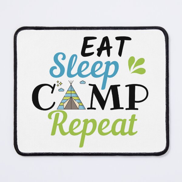 Item preview, Eat sleep camp repeat, love camping, pathfinders designed and sold by Pathfinderhaven.