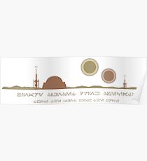 Tatoonie landscape Poster