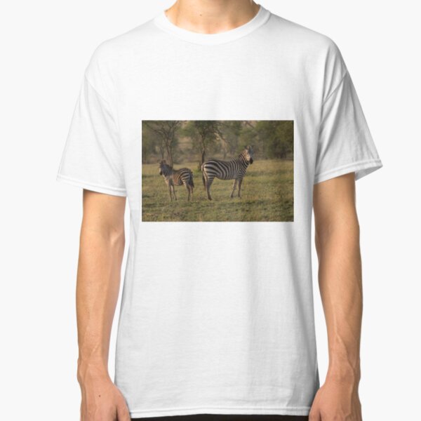 Mother and Baby Zebra in the Ngorongoro Crater Africa Classic T-Shirt