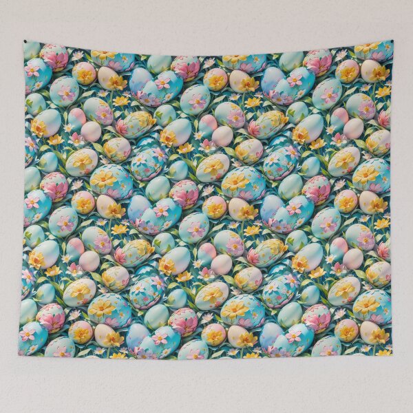 Item preview, Easter Eggs and Floral Seamless Pattern  designed and sold by PaxtonProjects.