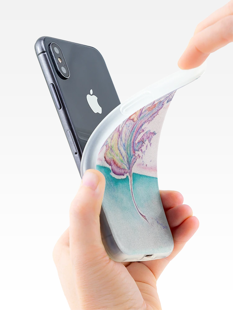 Thumbnail 4 of 5, iPhone Case, Exploding Colorful Leaf designed and sold by Brooke Searle.