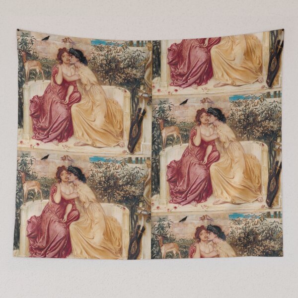 Item preview, Sappho and Erinna in a Garden at Mytilene -Simeon Solomon designed and sold by forgottenbeauty.