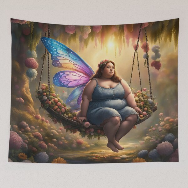 Item preview, Satine the swinging fat fairy designed and sold by Joanne Walsh.