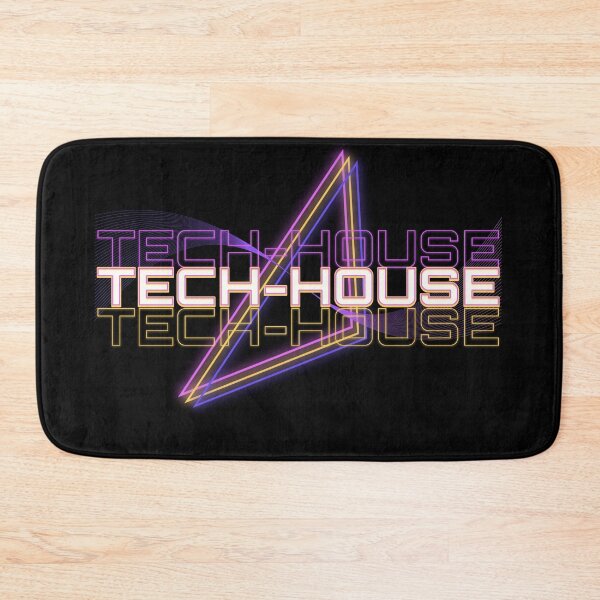 Artikelvorschau, TECH HOUSE - Bold Geometry (orange/lila) entworfen und verkauft von Discothreadz.