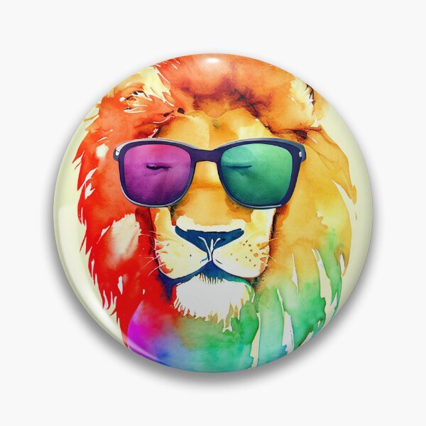 Item preview, Pride Rainbow Lion  - Watercolor designed and sold by pocketart2023.