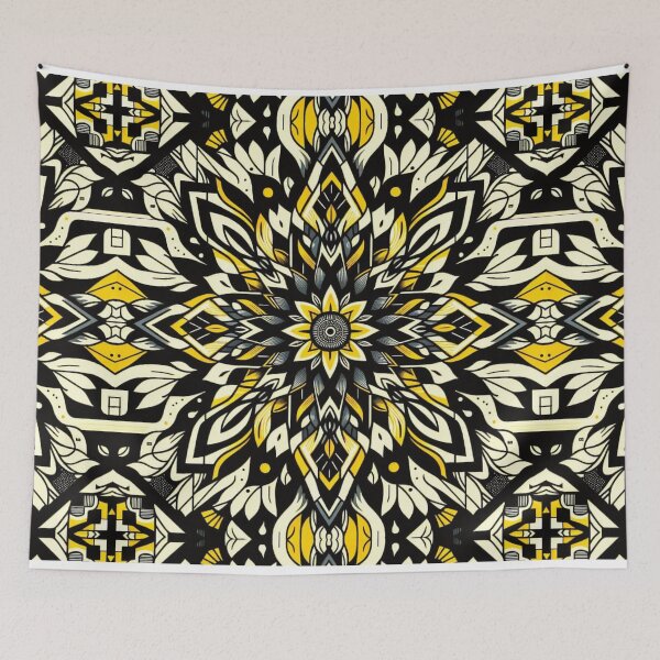 Item preview, Luminous Labyrinth - Geometric Kaleidoscope designed and sold by delohill.