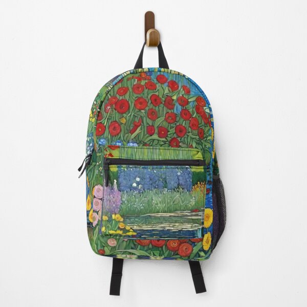 Item preview, Gustav Klimt Flower Garden Pond designed and sold by maniacfitness.