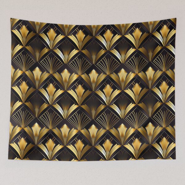 Item preview,  Luxurious Golden Hues And Black Art Deco Pattern designed and sold by DEC02.