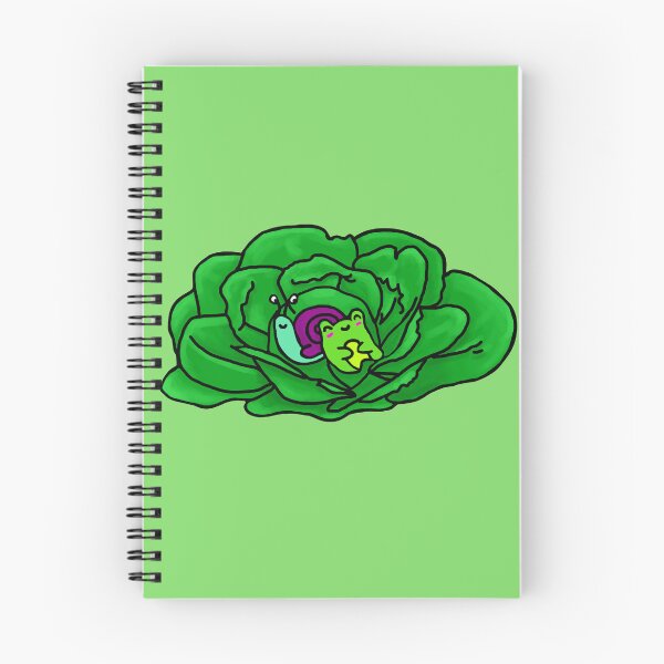 Item preview, Frog and snail cuddle on a cabbage designed and sold by MySistersArt.